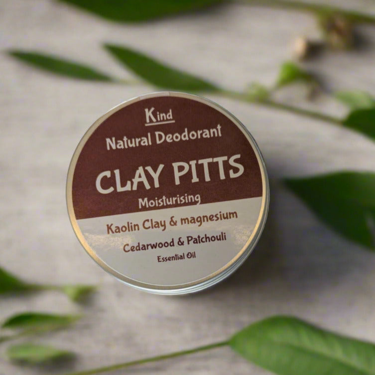 Clay Pitts Natural Deodorant - Patchouli and Cedarwood