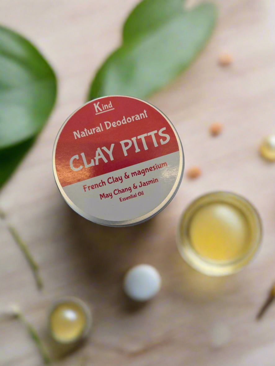 Clay Pitts Natural Deodorant - May Chang and Jasmin