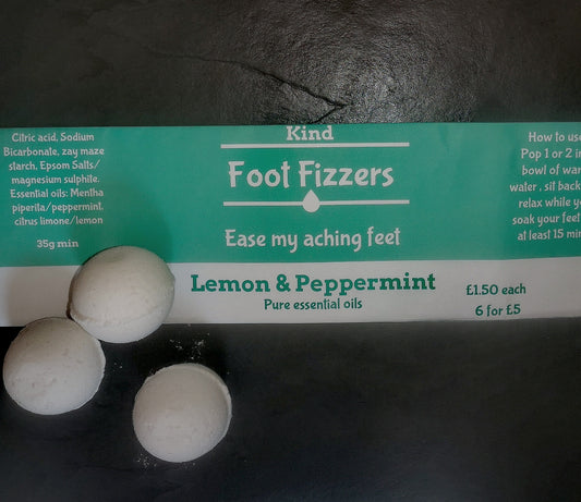 4 x Aromatherapy Foot Fizzers