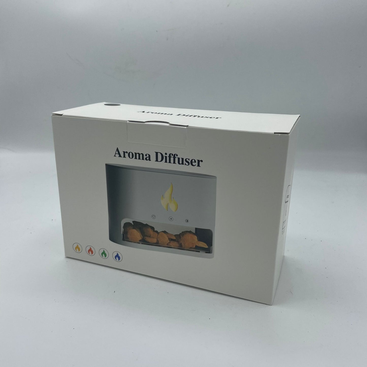 White Blaze Aroma Diffuser - Himalayan Salt Flame Effect (Salt included)
