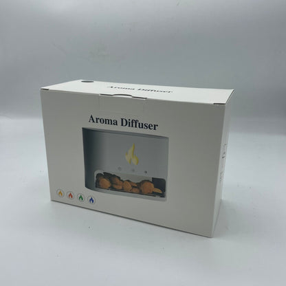 White Blaze Aroma Diffuser - Himalayan Salt Flame Effect (Salt included)