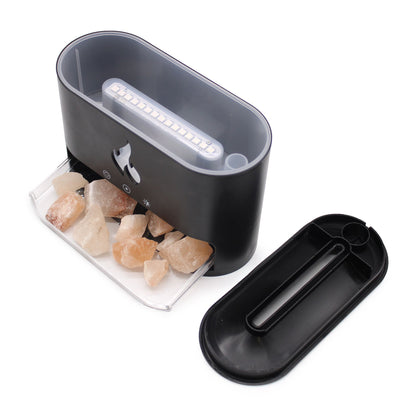 White Blaze Aroma Diffuser - Himalayan Salt Flame Effect (Salt included)