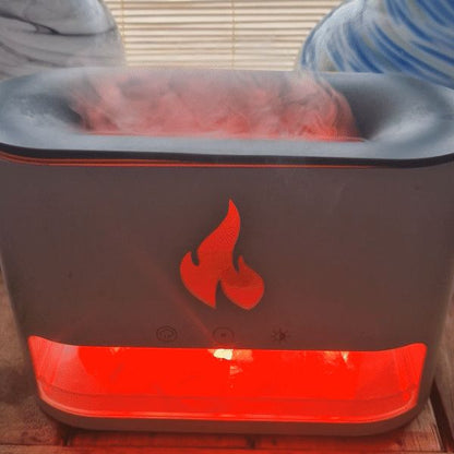 White Blaze Aroma Diffuser - Himalayan Salt Flame Effect (Salt included)