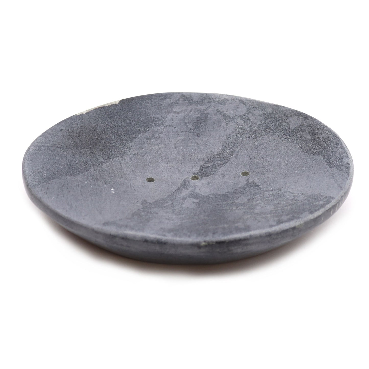 Grey Soapstone Soap Dish - Classic Oval