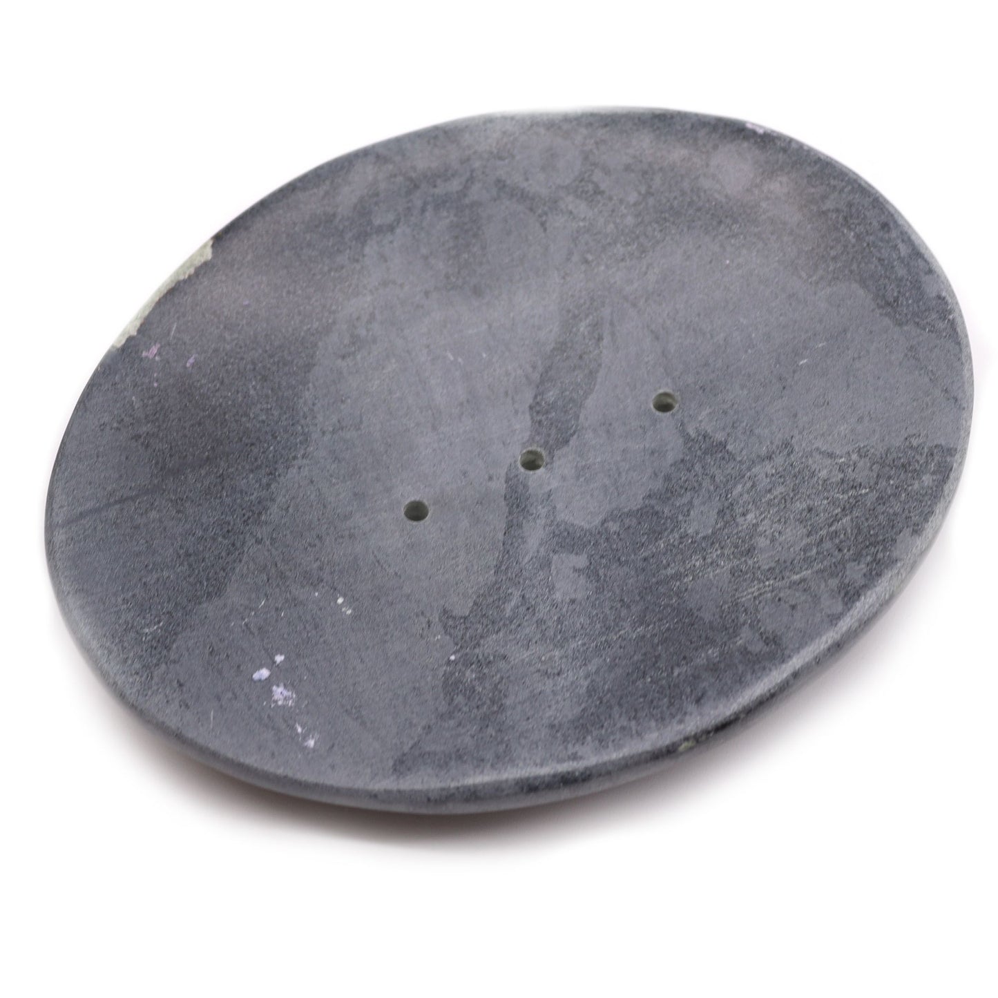 Grey Soapstone Soap Dish - Classic Oval