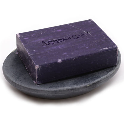 Grey Soapstone Soap Dish - Classic Oval