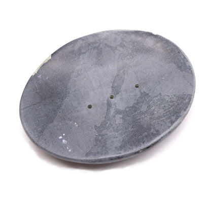 Grey Soapstone Soap Dish - Classic Oval